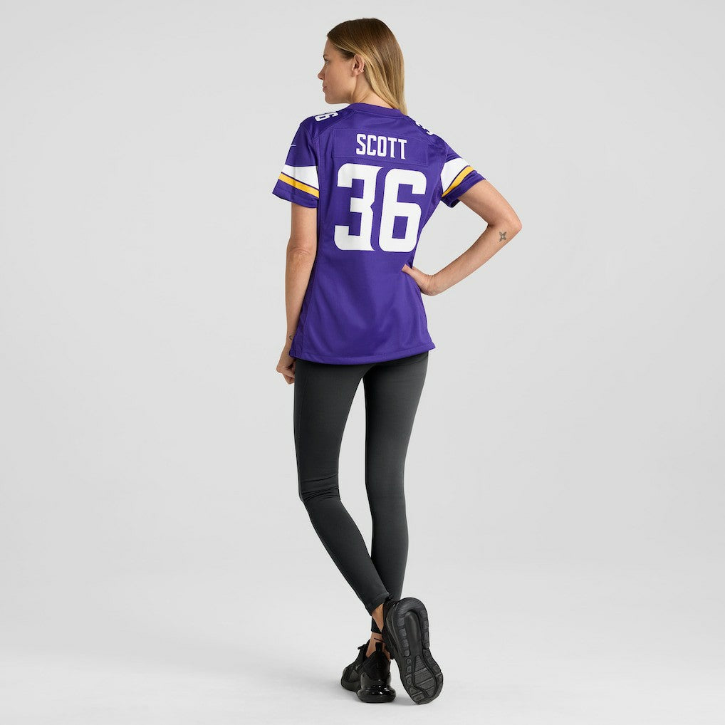 Nike Zavier Scott Minnesota Vikings Women's Team Game Jersey Purple