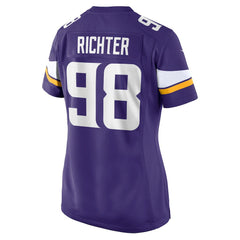 Nike Bo Richter Minnesota Vikings Women's Team Game Jersey Purple