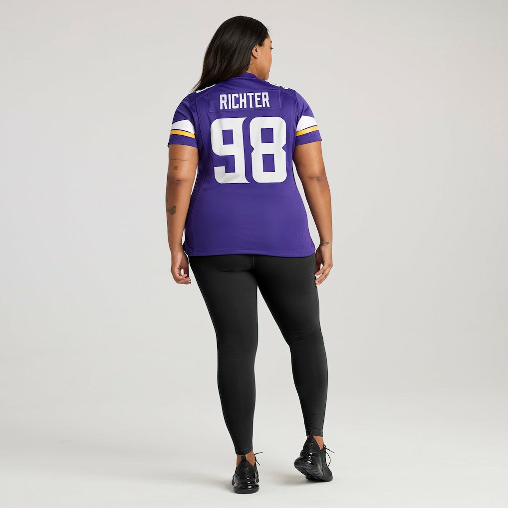 Nike Bo Richter Minnesota Vikings Women's Team Game Jersey Purple
