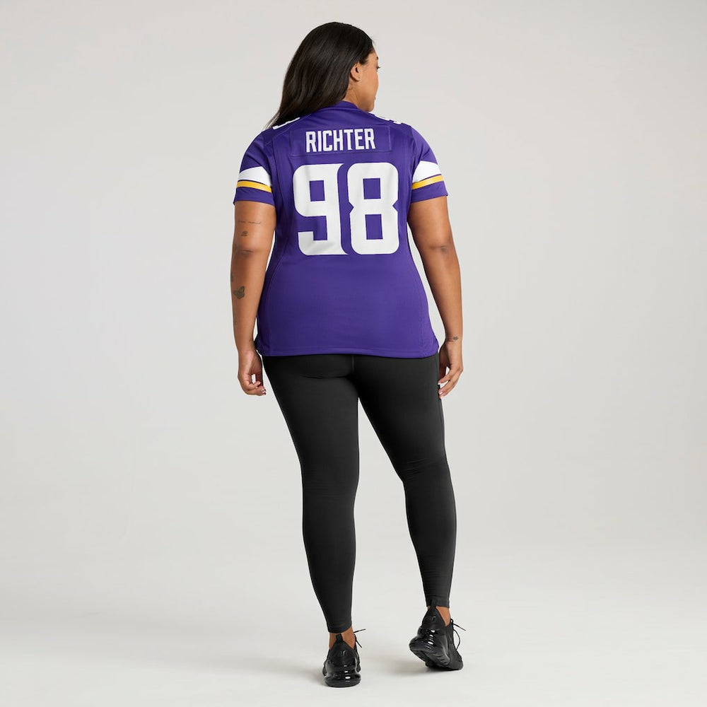 Nike Bo Richter Minnesota Vikings Women's Team Game Jersey Purple