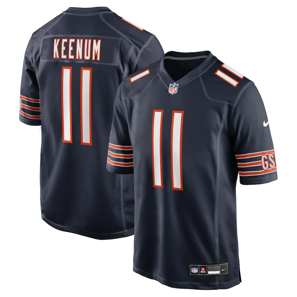 Nike Case Keenum Chicago Bears Team Game Jersey Navy