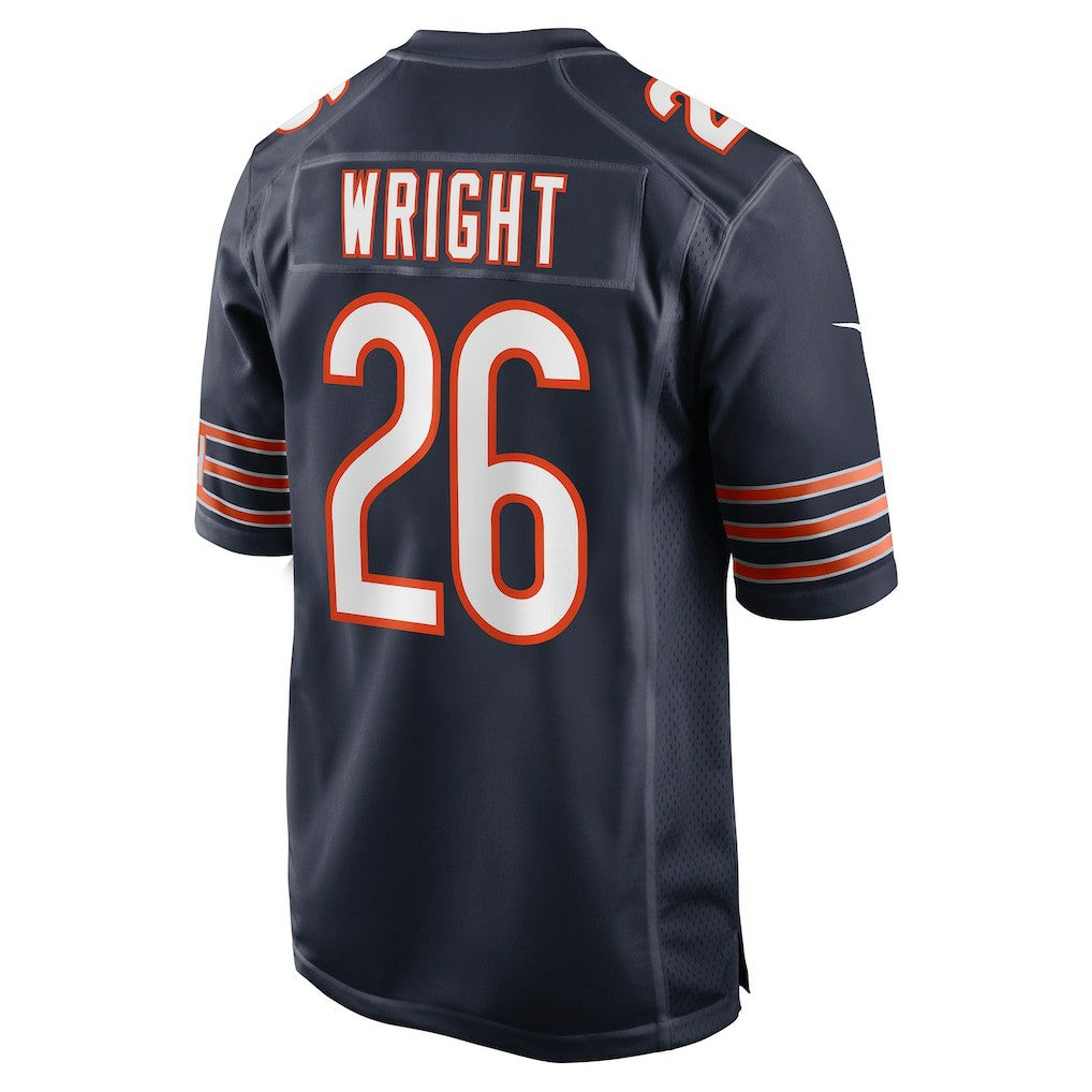 Nike Nahshon Wright Chicago Bears Team Game Jersey Navy
