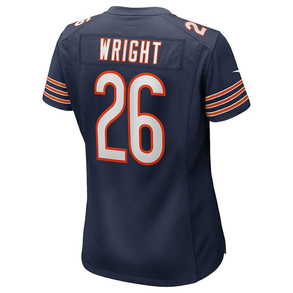 Nike Nahshon Wright Chicago Bears Women's Team Game Jersey Navy
