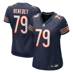 Nike Theo Benedet Chicago Bears Women's Team Game Jersey Navy