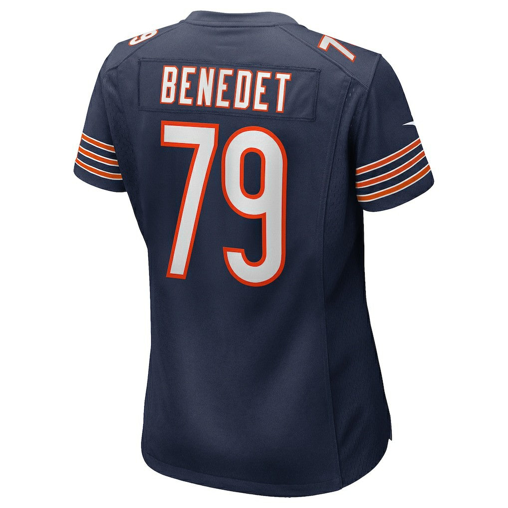 Nike Theo Benedet Chicago Bears Women's Team Game Jersey Navy