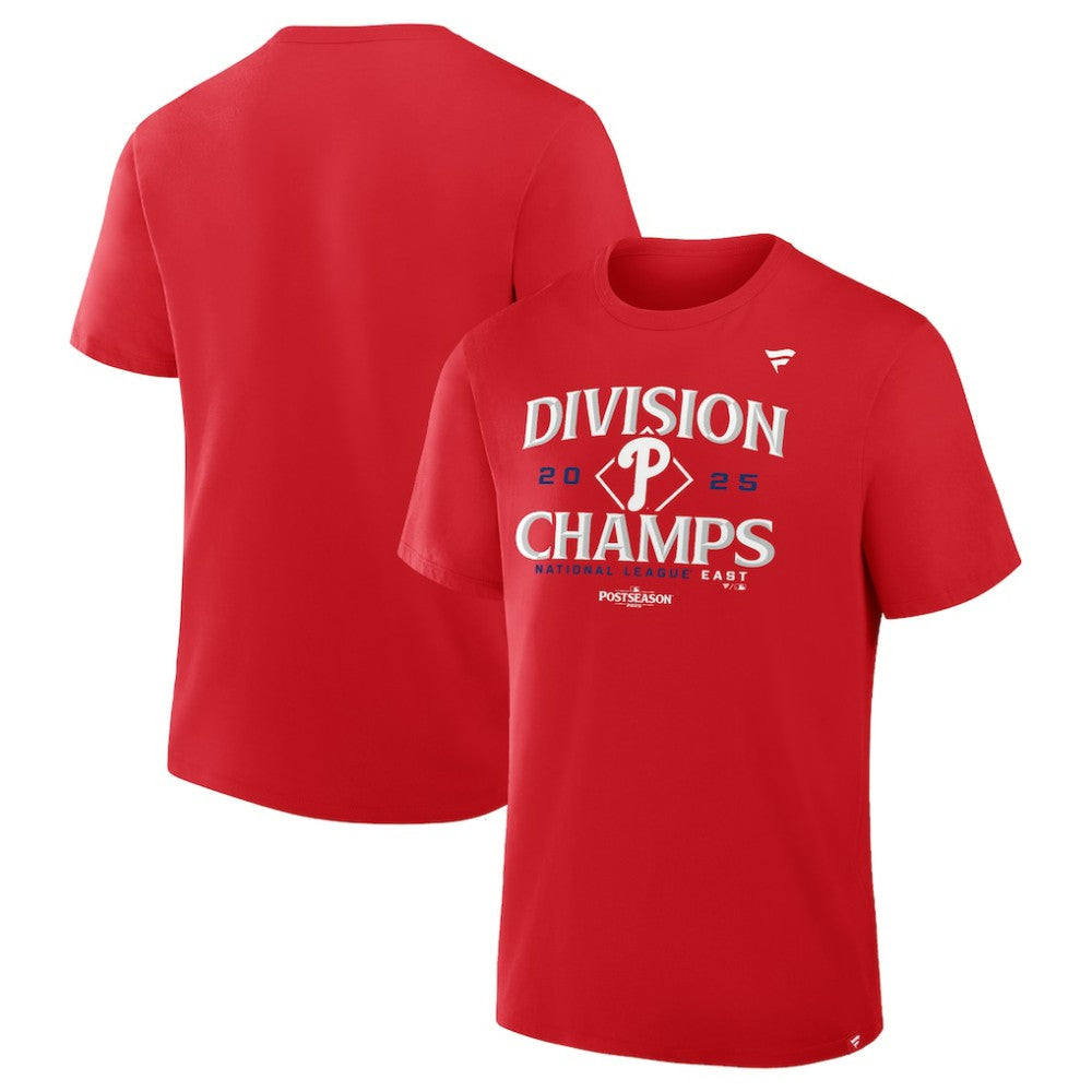 Philadelphia Phillies Fanatics Youth 2025 NL East Division Champions Locker Room T-Shirt - Red - Fanatics Online