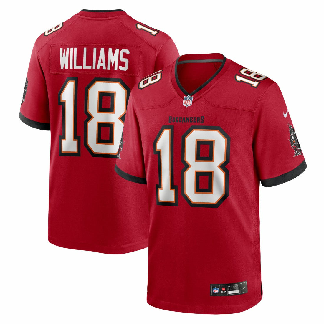 Nike Josh Williams Tampa Bay Buccaneers Team Game Jersey Red