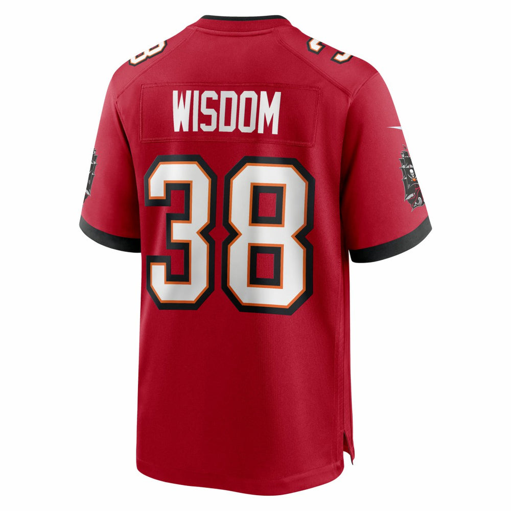 Nike Rashad Wisdom Tampa Bay Buccaneers Team Game Jersey Red