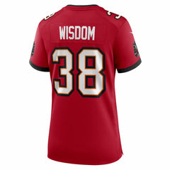 Nike Rashad Wisdom Tampa Bay Buccaneers Women's Team Game Jersey Red