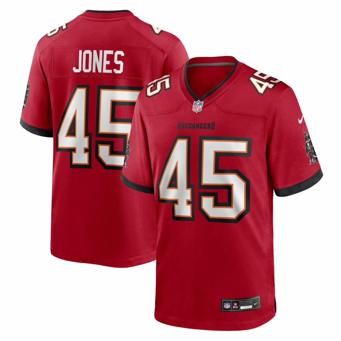 Nike Deion Jones Tampa Bay Buccaneers Team Game Jersey Red