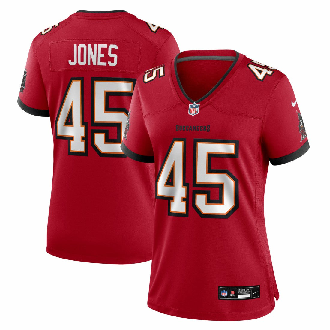 Nike Deion Jones Tampa Bay Buccaneers Women's Team Game Jersey Red