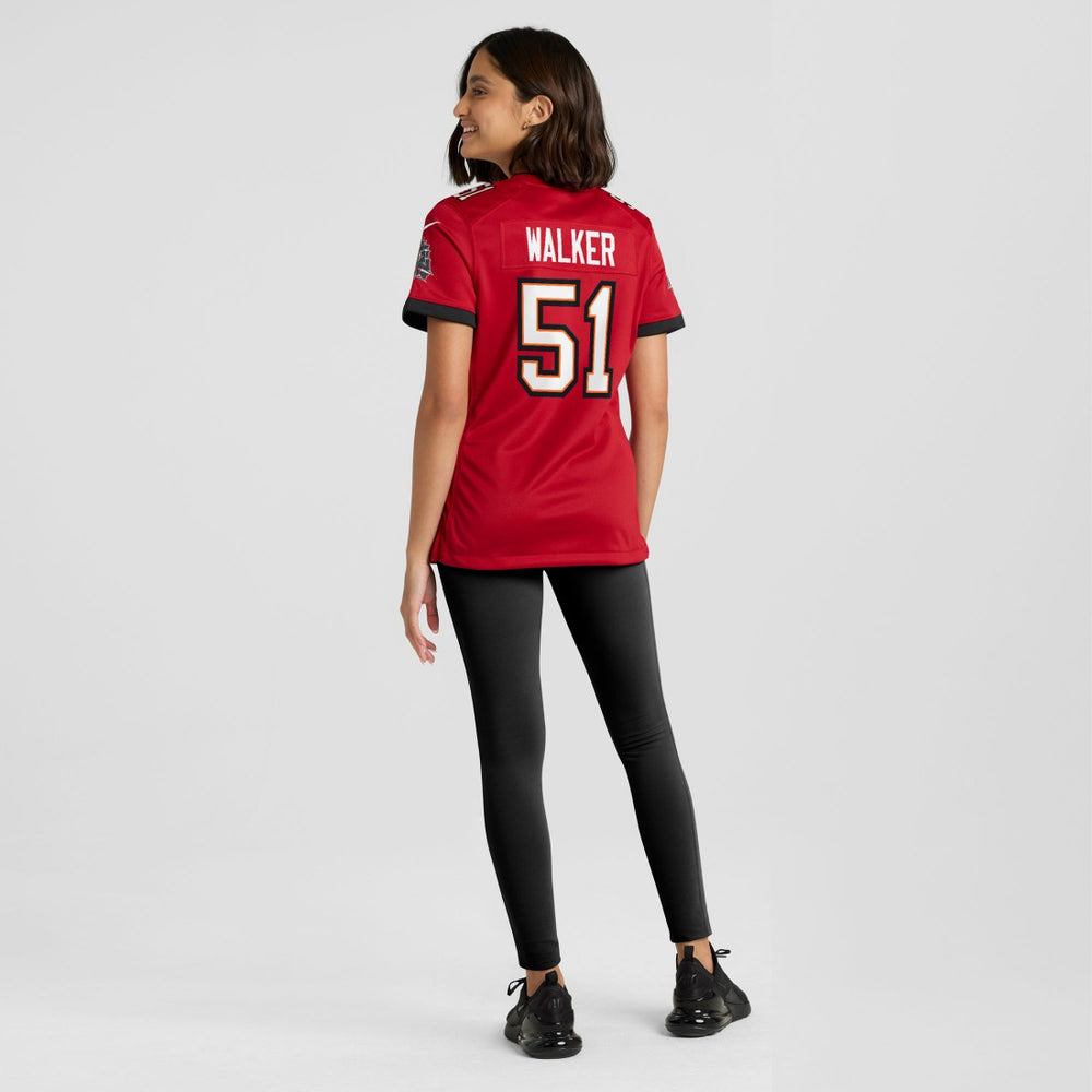 Nike David Walker Tampa Bay Buccaneers Women's Team Game Jersey Red