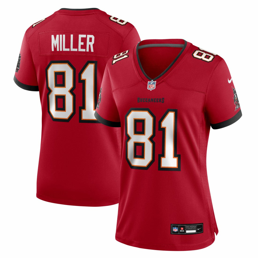 Nike Ryan Miller Tampa Bay Buccaneers Women's Team Game Jersey Red