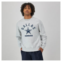 Dallas Cowboys Champion Reverse Weave Fleece Sweatshirt Heather Gray