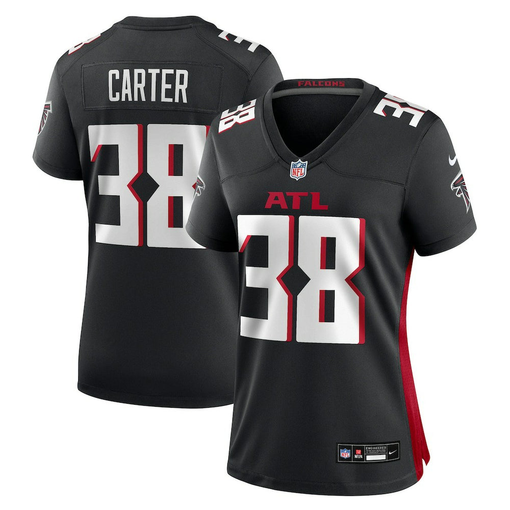 Nike Nathan Carter Atlanta Falcons Women's Team Game Jersey Black