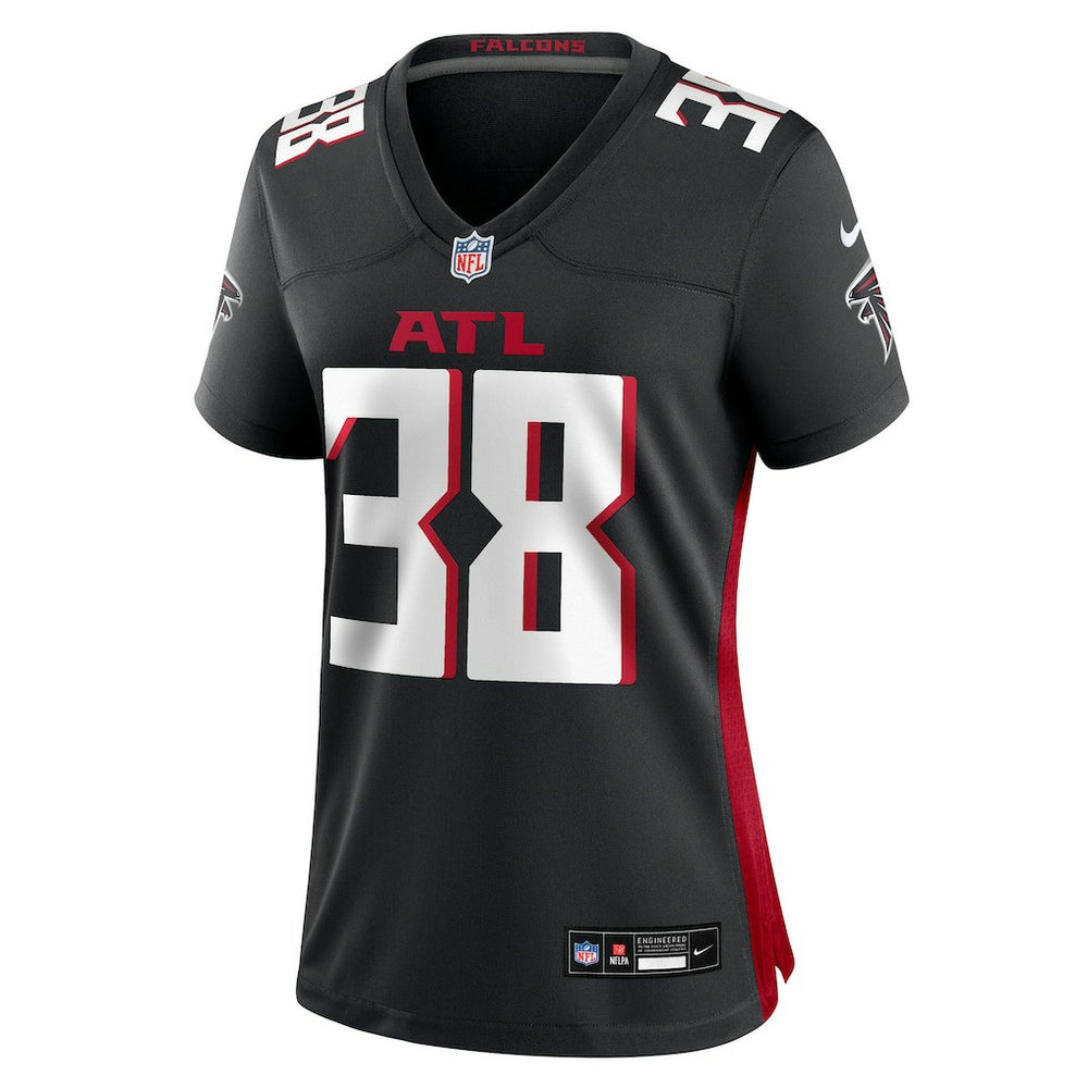 Nike Nathan Carter Atlanta Falcons Women's Team Game Jersey Black