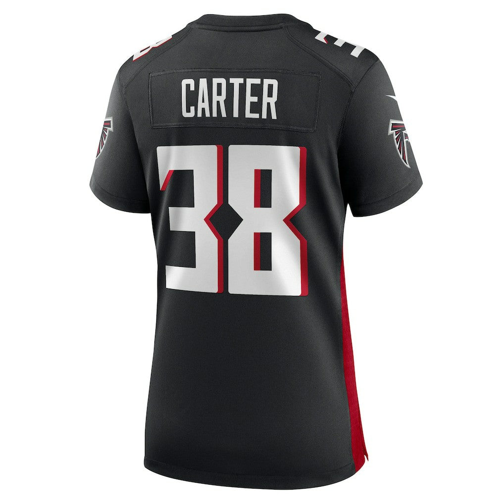 Nike Nathan Carter Atlanta Falcons Women's Team Game Jersey Black