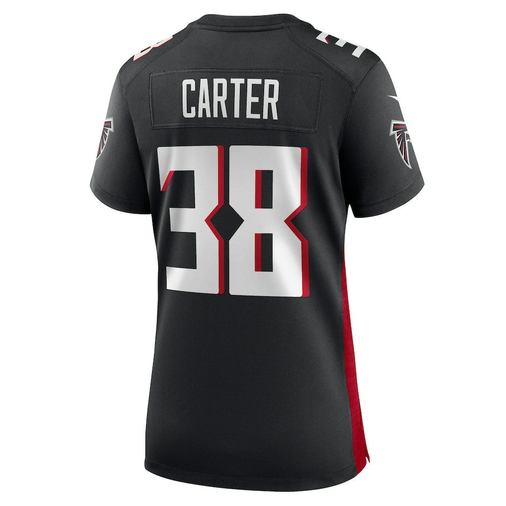 Nike Nathan Carter Atlanta Falcons Women's Team Game Jersey Black