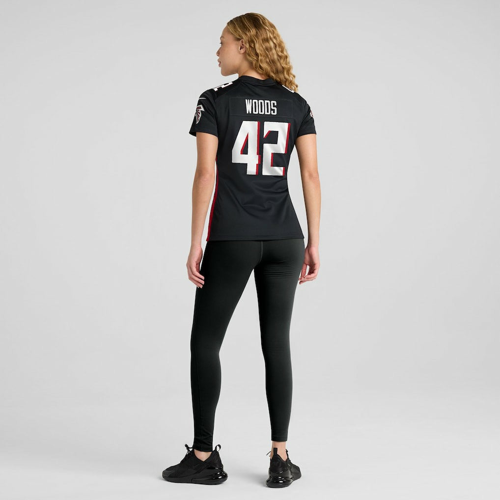 Nike Josh Woods Atlanta Falcons Women's Team Game Jersey Black