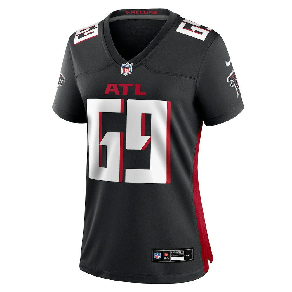 Nike Jack Nelson Atlanta Falcons Women's Team Game Jersey Black