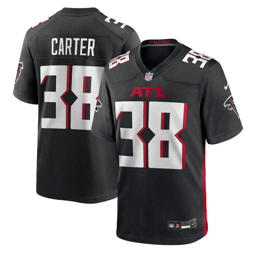 Nike Nathan Carter Atlanta Falcons Team Game Jersey Black