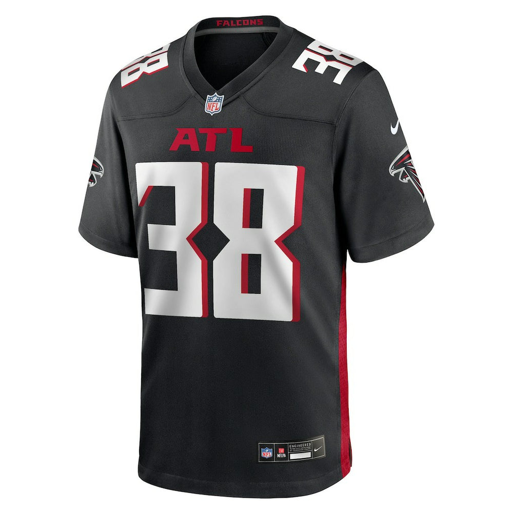 Nike Nathan Carter Atlanta Falcons Team Game Jersey Black