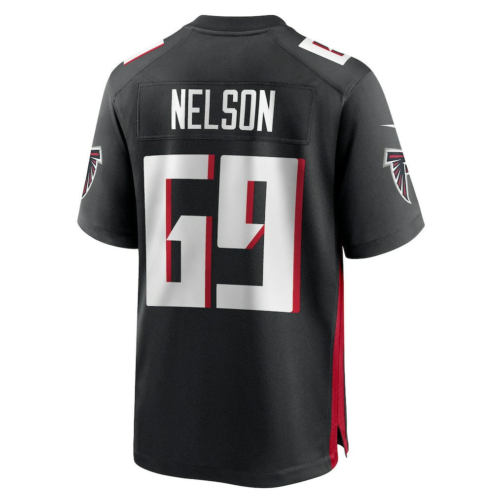 Nike Jack Nelson Atlanta Falcons Team Game Jersey Black