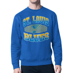 St. Louis Blues Starter Team Grit Graphic Fleece Pullover Sweatshirt - Blue - NHL 203448428