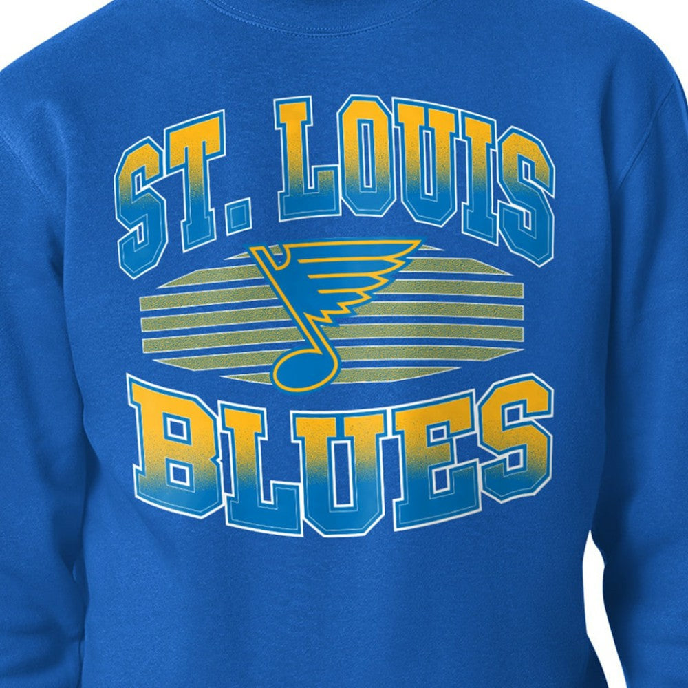 St. Louis Blues Starter Team Grit Graphic Fleece Pullover Sweatshirt - Blue - NHL 203448428