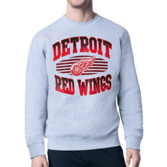 Detroit Red Wings Starter Team Grit Graphic Fleece Pullover Sweatshirt - Gray - NHL 203448431