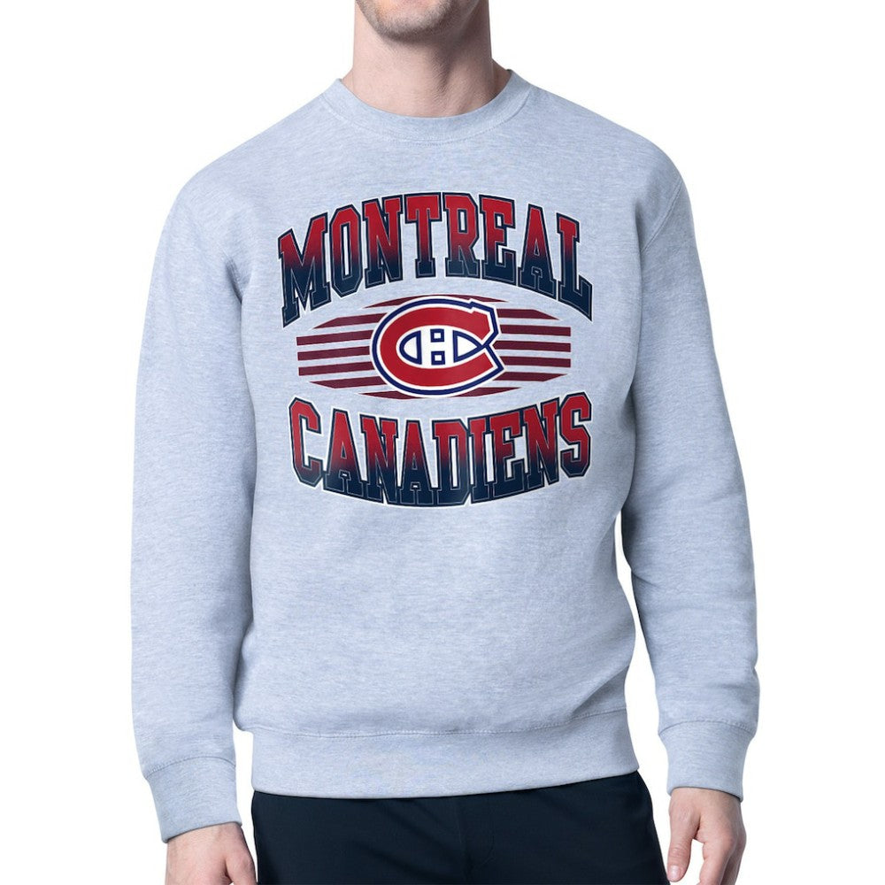 Montreal Canadiens Starter Team Grit Graphic Fleece Pullover Sweatshirt - Gray - NHL 203448433