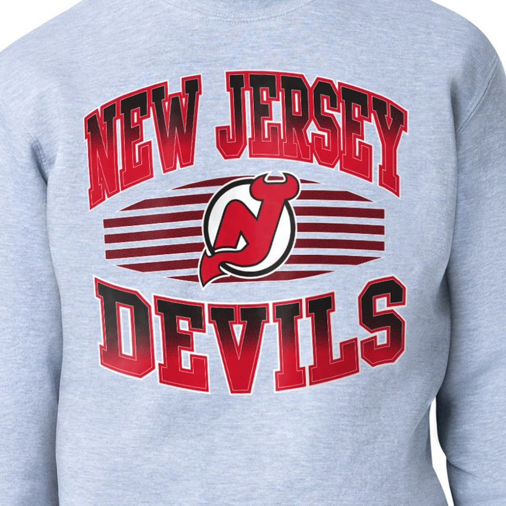 New Jersey Devils Starter Team Grit Graphic Fleece Pullover Sweatshirt - Gray - NHL 203448434