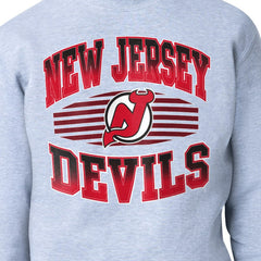 New Jersey Devils Starter Team Grit Graphic Fleece Pullover Sweatshirt - Gray - NHL 203448434