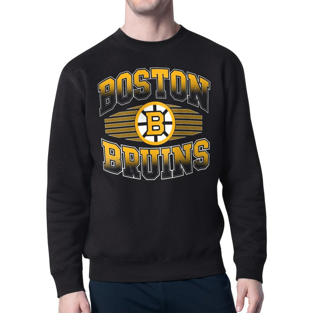 Boston Bruins Starter Team Grit Graphic Fleece Pullover Sweatshirt - Black - NHL 203448437