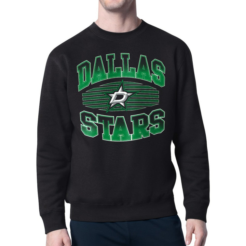 Dallas Stars Starter Team Grit Graphic Fleece Pullover Sweatshirt - Black - NHL 203448439