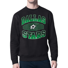 Dallas Stars Starter Team Grit Graphic Fleece Pullover Sweatshirt - Black - NHL 203448439