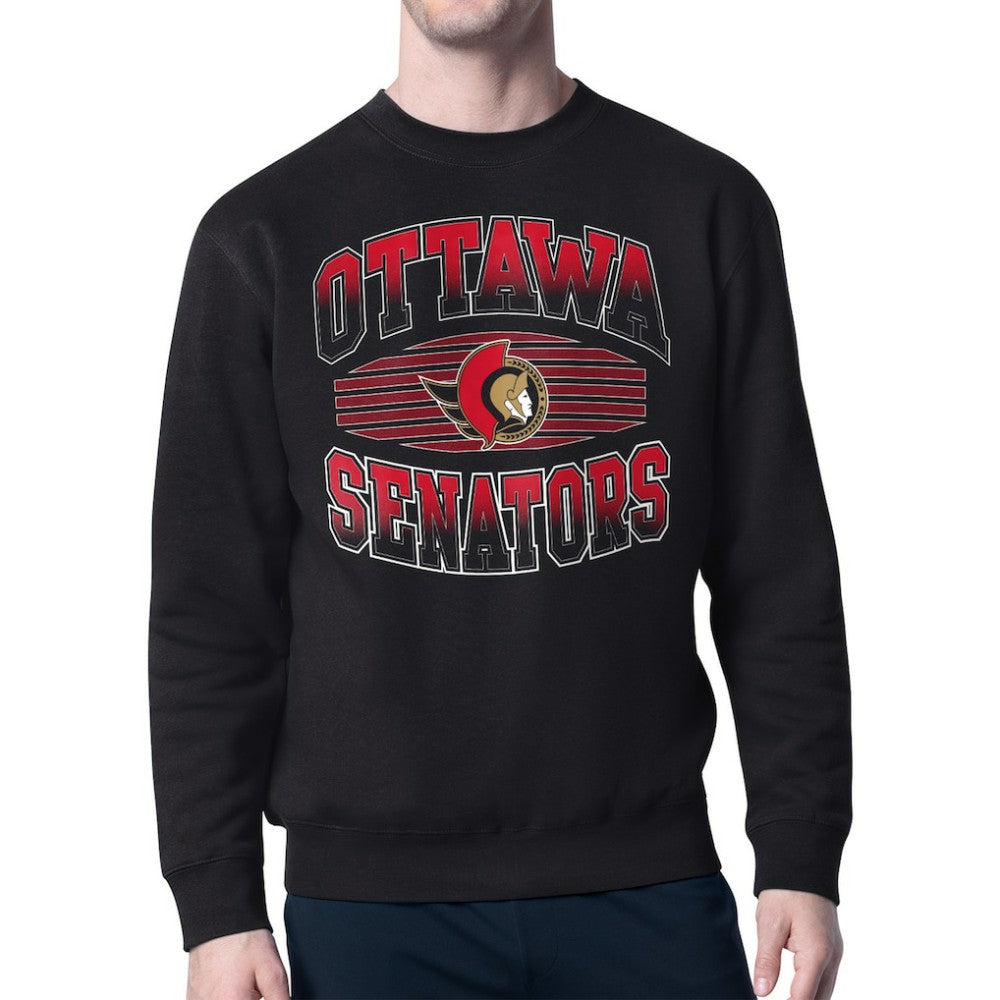 Ottawa Senators Starter Team Grit Graphic Fleece Pullover Sweatshirt - Black - NHL 203448442