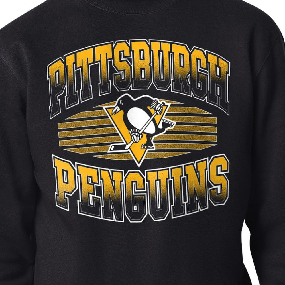 Pittsburgh Penguins Starter Team Grit Graphic Fleece Pullover Sweatshirt - Black - NHL 203448445