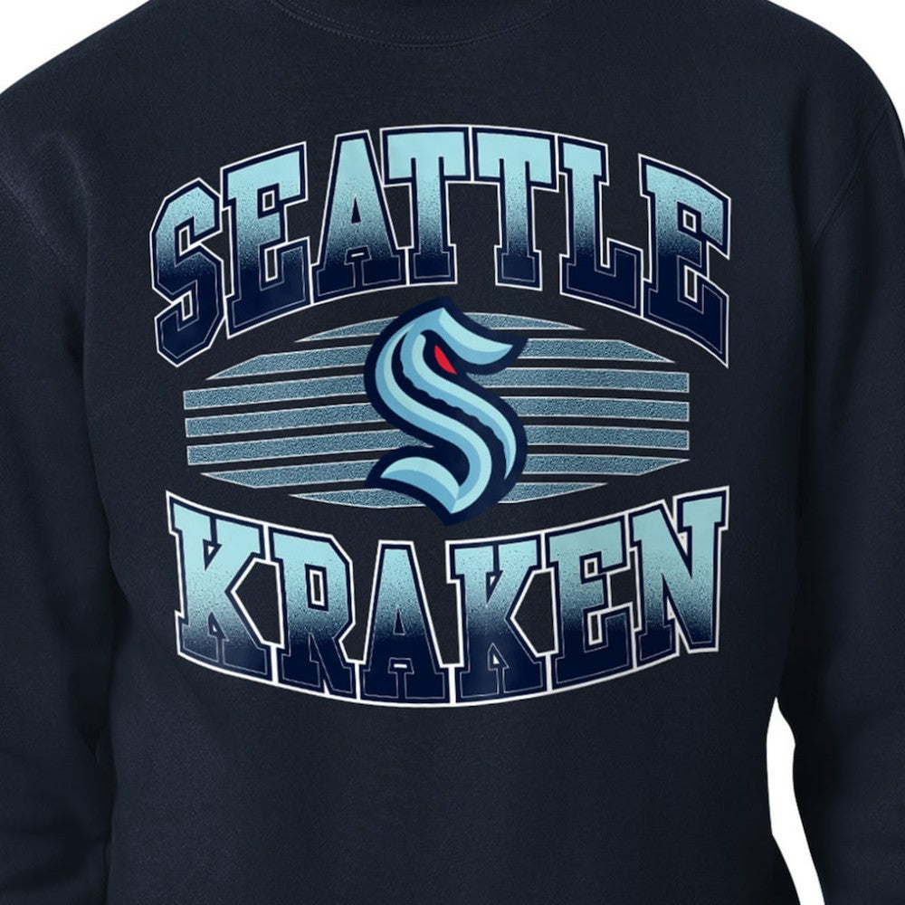 Seattle Kraken Starter Team Grit Graphic Fleece Pullover Sweatshirt - Deep Sea Blue - NHL 203448451