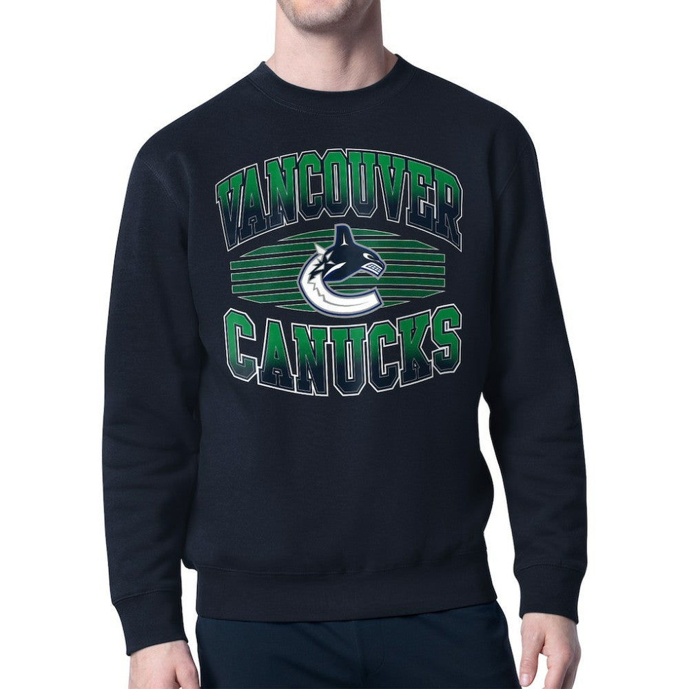 Vancouver Canucks Starter Team Grit Graphic Fleece Pullover Sweatshirt - Navy - NHL 203448454