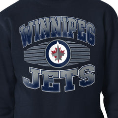 Winnipeg Jets Starter Team Grit Graphic Fleece Pullover Sweatshirt - Navy - NHL 203448455