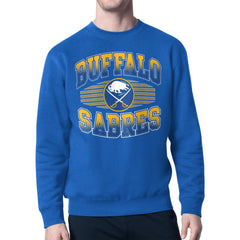 Buffalo Sabres Starter Team Grit Graphic Fleece Pullover Sweatshirt - Royal - NHL 203448456