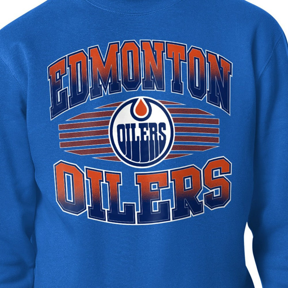 Edmonton Oilers Starter Team Grit Graphic Fleece Pullover Sweatshirt - Royal - NHL 203448457