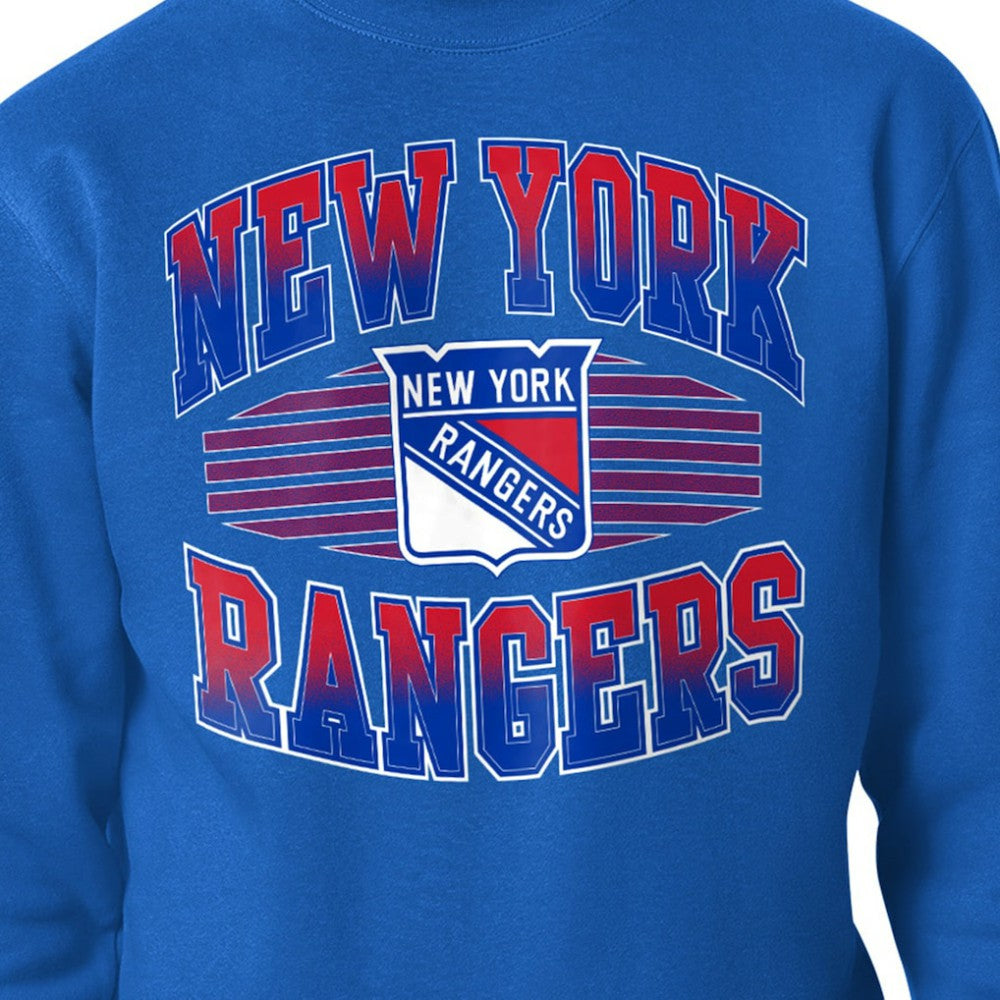New York Rangers Starter Team Grit Graphic Fleece Pullover Sweatshirt - Blue - NHL 203448459