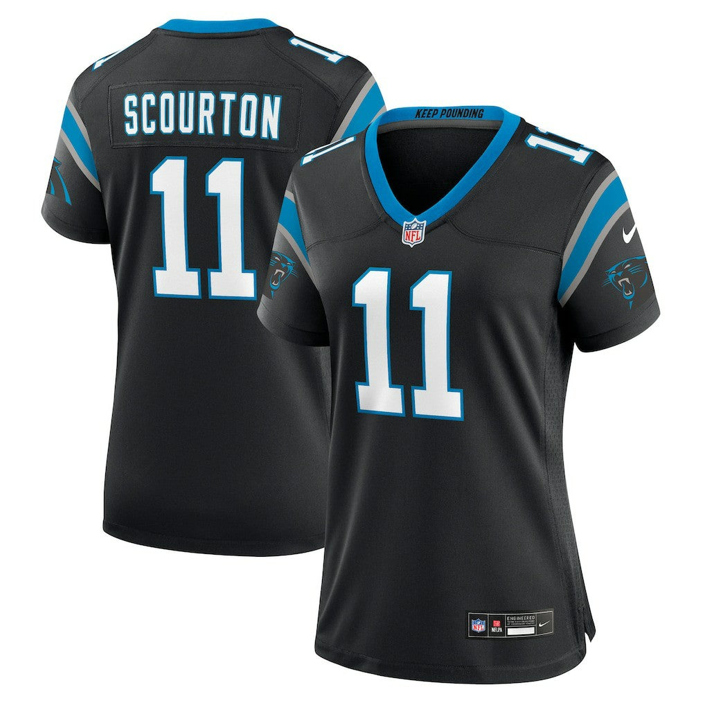 Nike Nic Scourton Carolina Panthers Women's Team Game Jersey Black