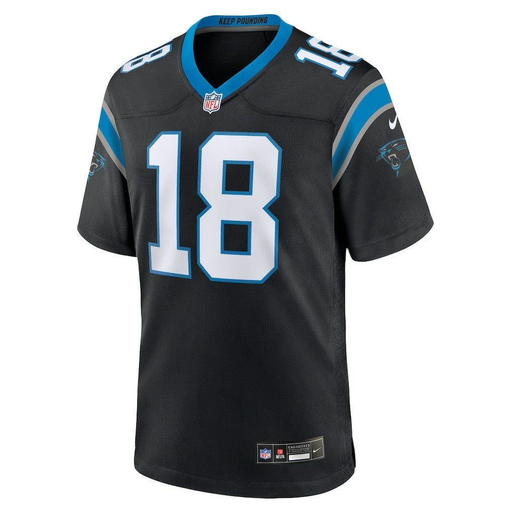 Nike Jalen Coker Carolina Panthers Team Game Jersey Black