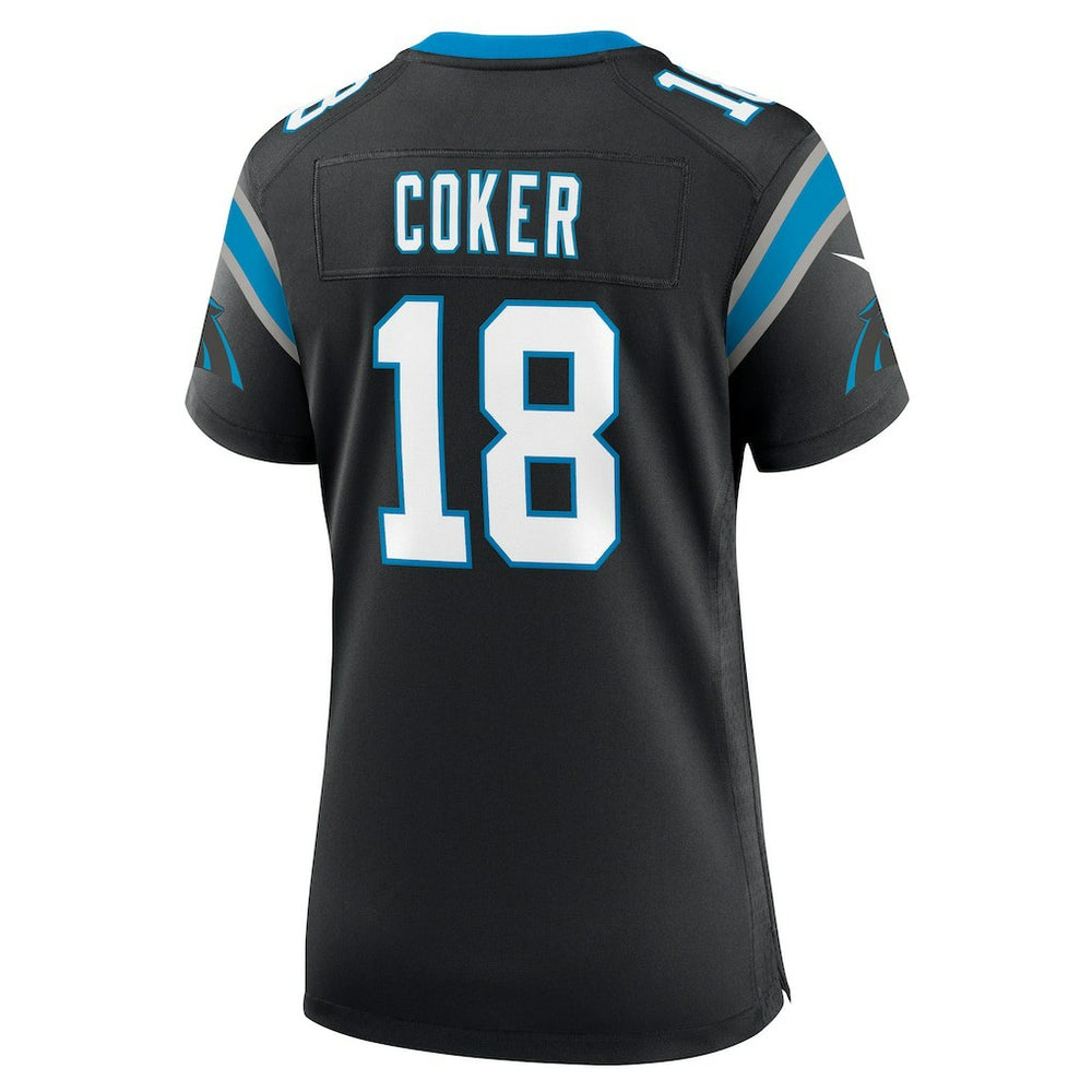 Nike Jalen Coker Carolina Panthers Women's Team Game Jersey Black