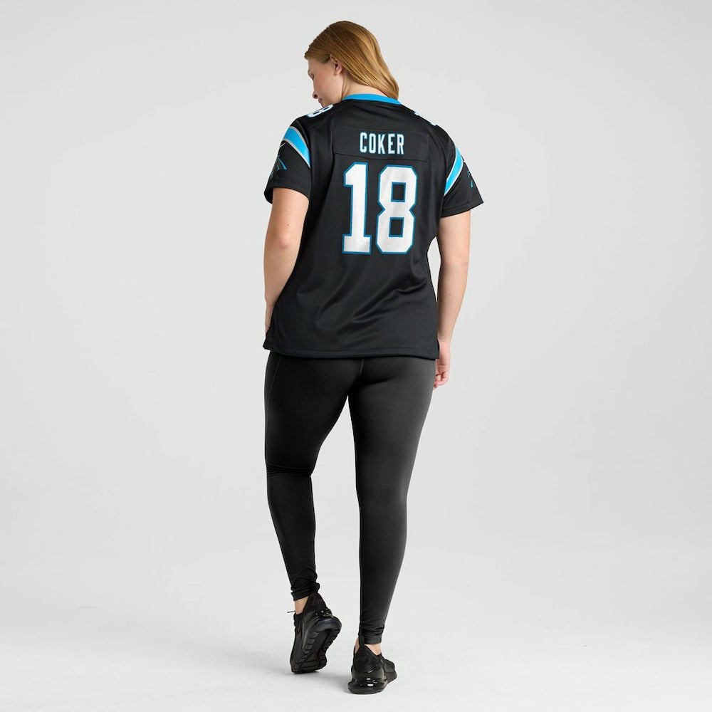 Nike Jalen Coker Carolina Panthers Women's Team Game Jersey Black