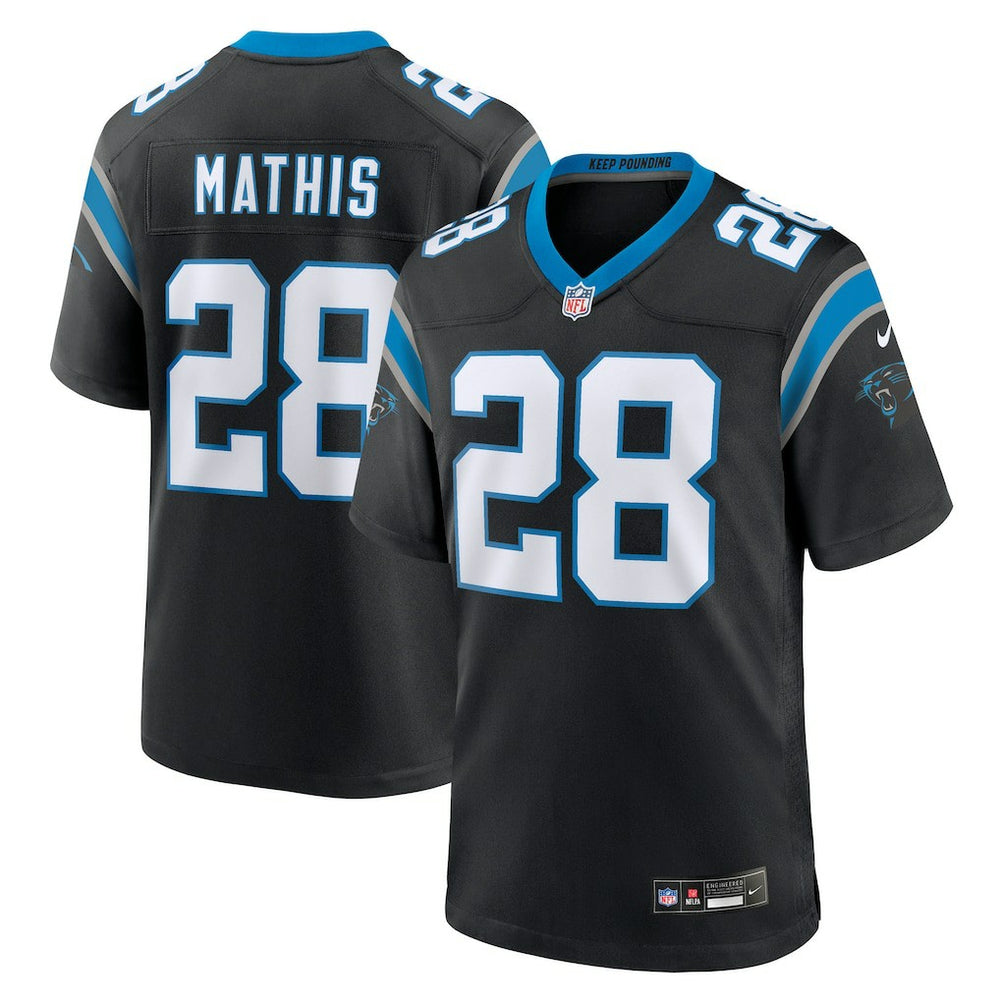 Nike Damarri Mathis Carolina Panthers Team Game Jersey Black
