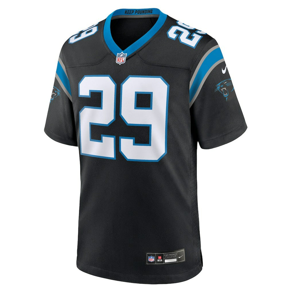 Nike Akayleb Evans Carolina Panthers Team Game Jersey Black